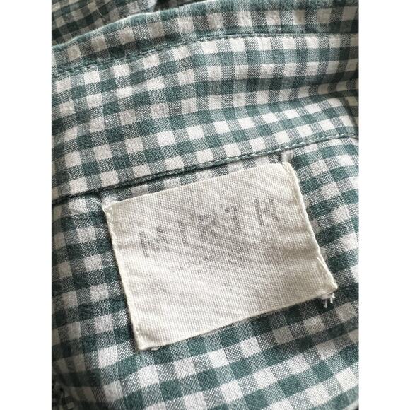 Mirth Hand Made Collection Kyoto House Dress Size Small In Jasper Gingham - Picture 8 of 12